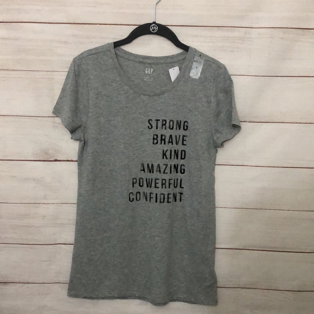 GAP Women's Favorite T-Shirt Gray Short Sleeve Size S NWT